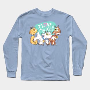 I love my Kids! (For Goat Parents) Long Sleeve T-Shirt